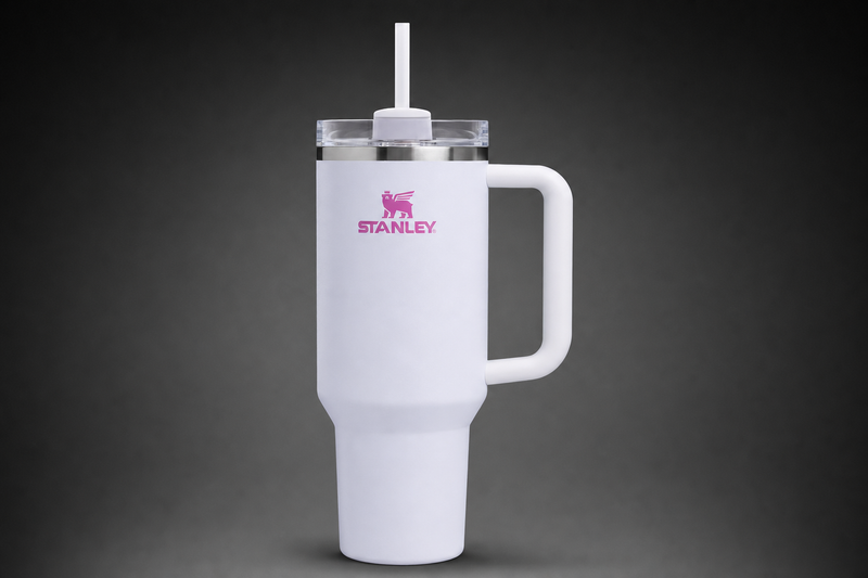 Stanley Quencher H2.0 30 oz Tumbler - Pink & White
