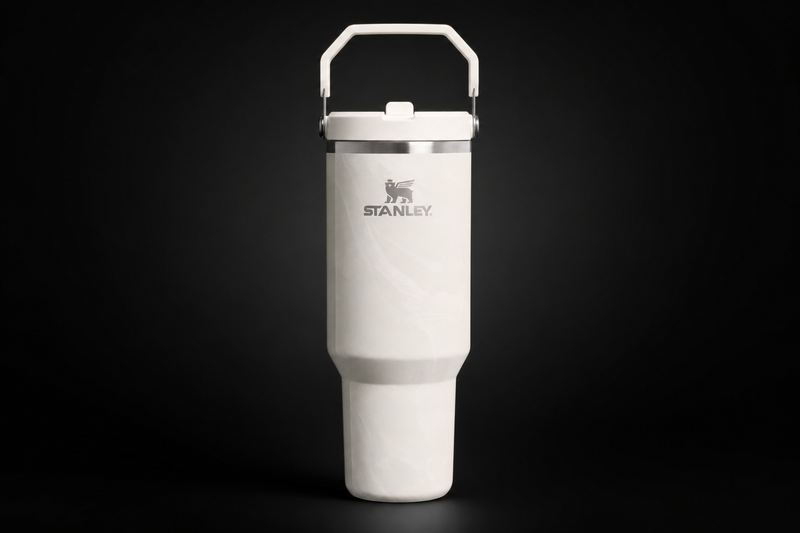 Stanley IceFlow Flip Straw 40 oz Tumbler - Calcite Calacatta