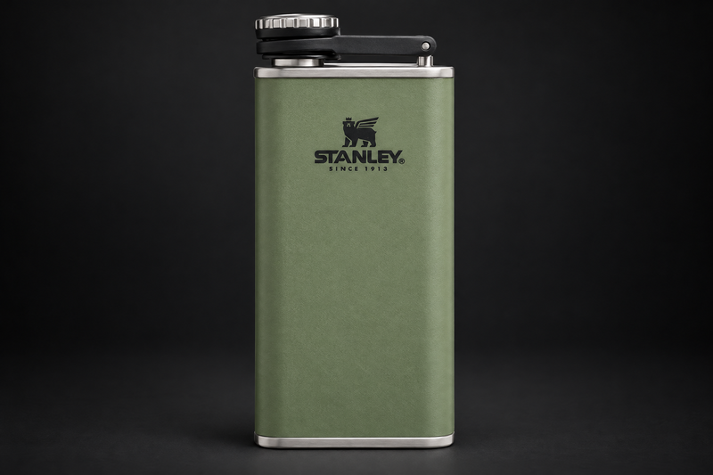 Stanley Classic Easy Fill 8 oz Flask - Hammertone Green
