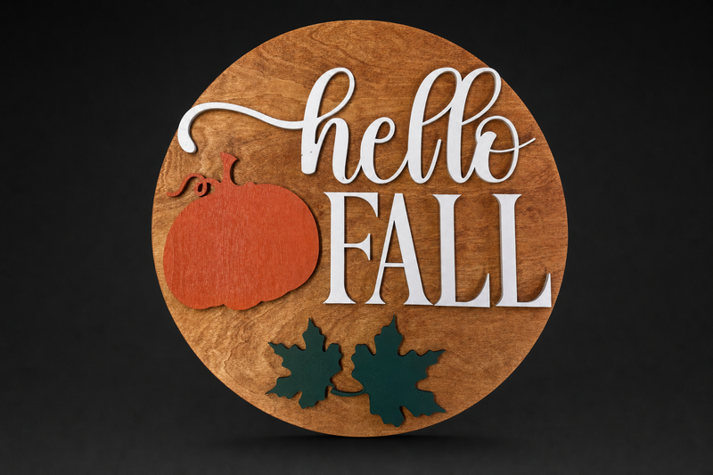 Hello Fall Door Sign — product