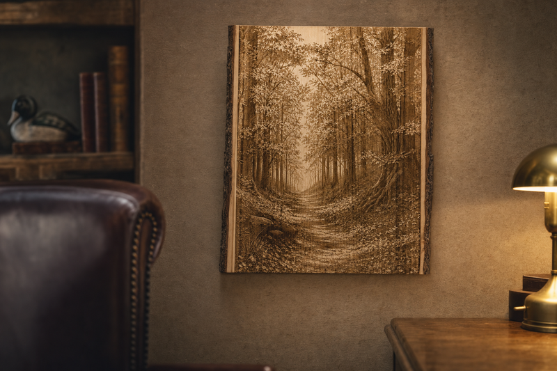Forest Path — Live Edge in use