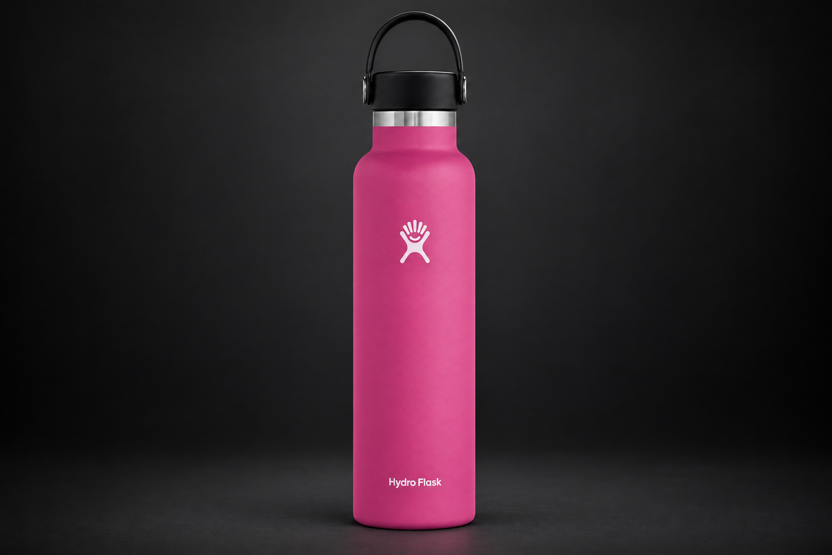 Hydro Flask Standard Mouth 24 oz Water Bottle with Flex Cap - Carnation