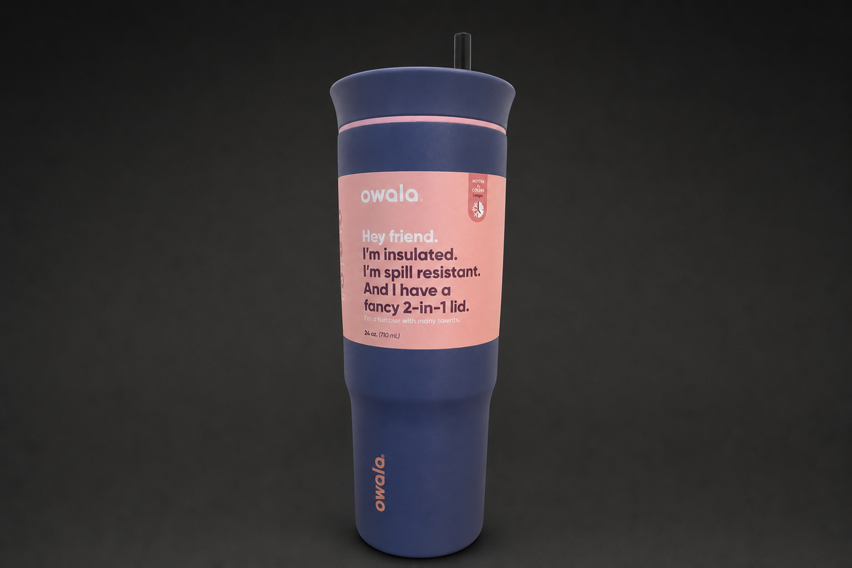 Owala Travel 24 oz Tumbler - Blue Jay