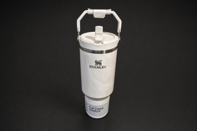 Stanley IceFlow Flip Straw 40 oz Tumbler - Calcite Calacatta