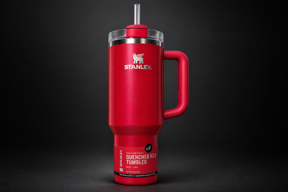 Stanley x e.l.f. Quencher H2.0 40 oz Tumbler - Red Delicious