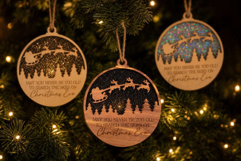 Search the Skies Ornament in use