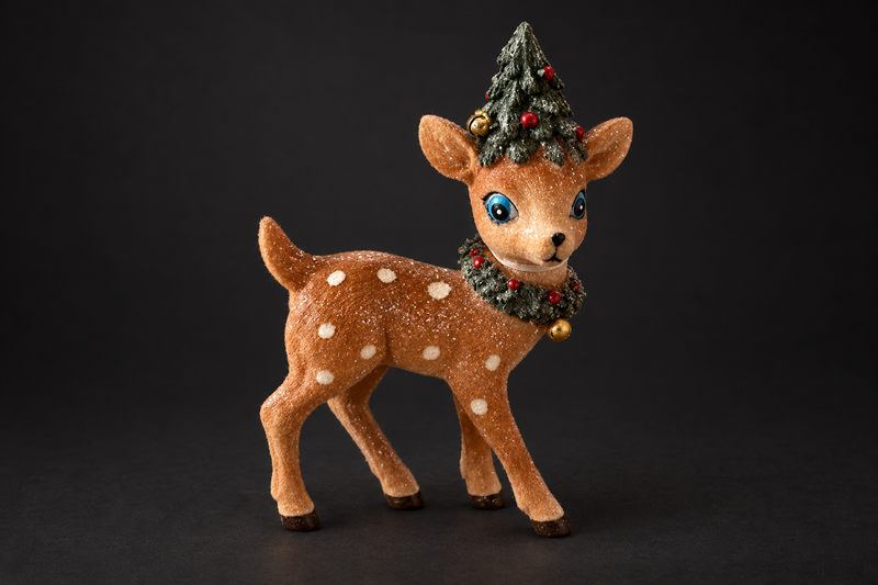 Christmas Fawn Figurine