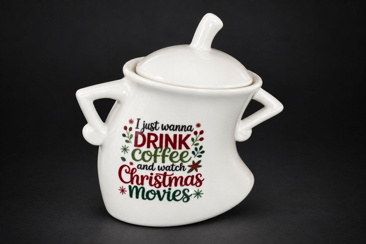 Christmas Sugar Pot