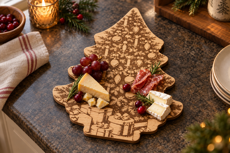Christmas Tree Board – Ornaments in use