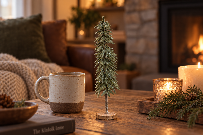 Glitter Pine Tree in use