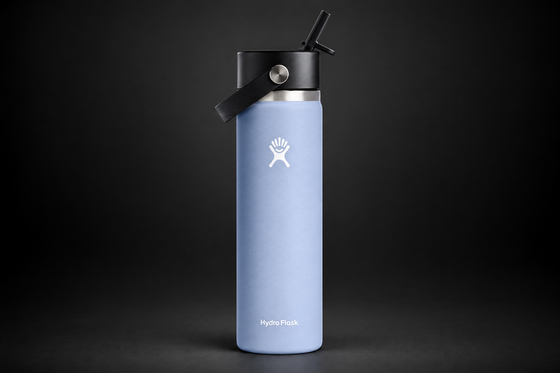 Hydro Flask Wide Mouth 24 oz Water Bottle with Flex Straw - Surf
