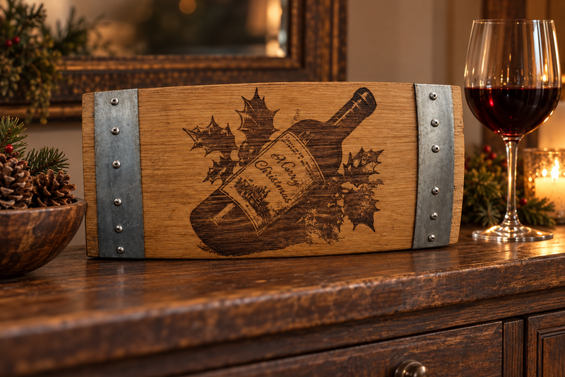 Holly Wine Barrel Stave in use