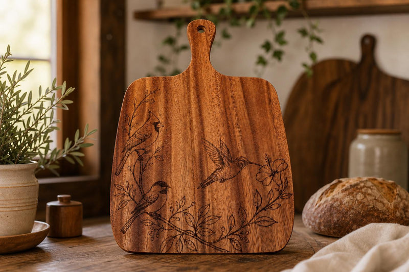Hummingbird Walnut Cutting Board