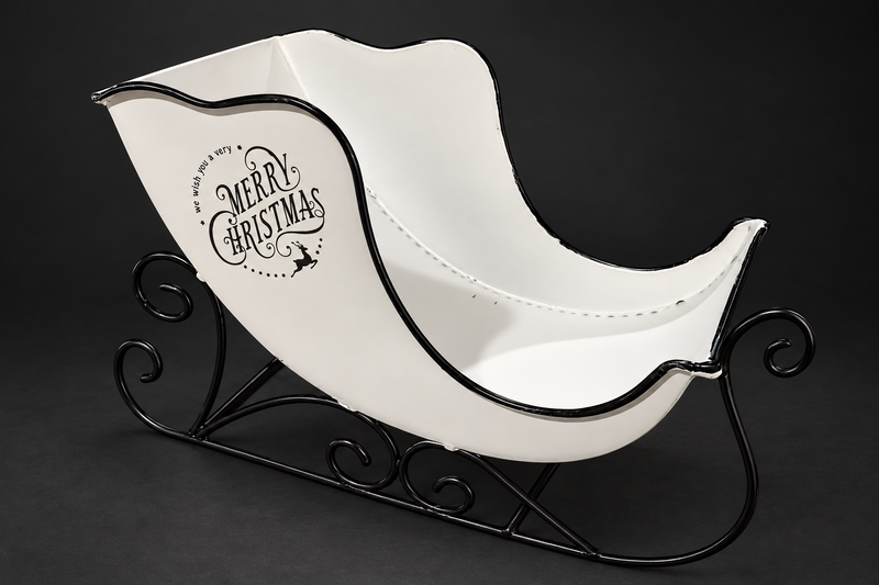 Merry Christmas Enamel Sleigh
