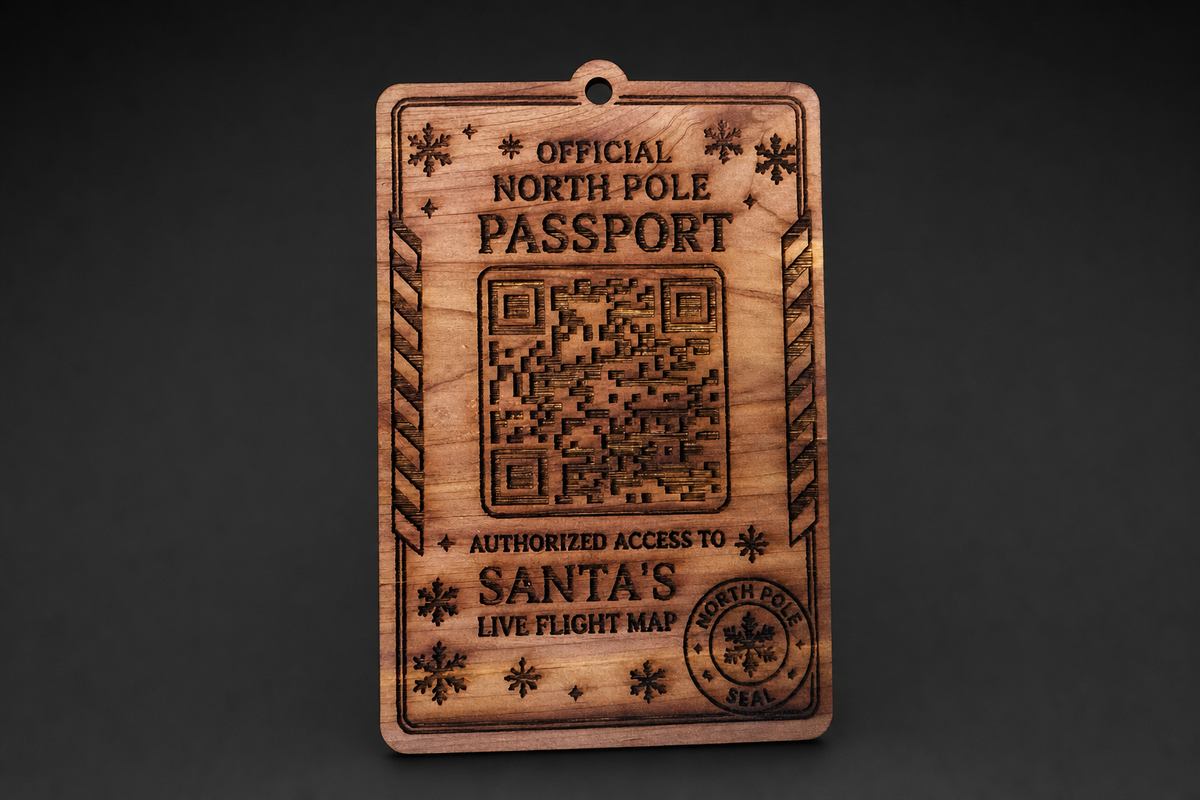 North Pole Passport Ornament — product