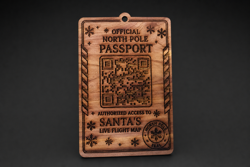 North Pole Passport Ornament — product