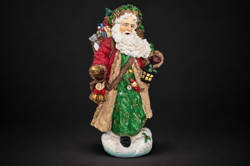 Old World Lantern Santa