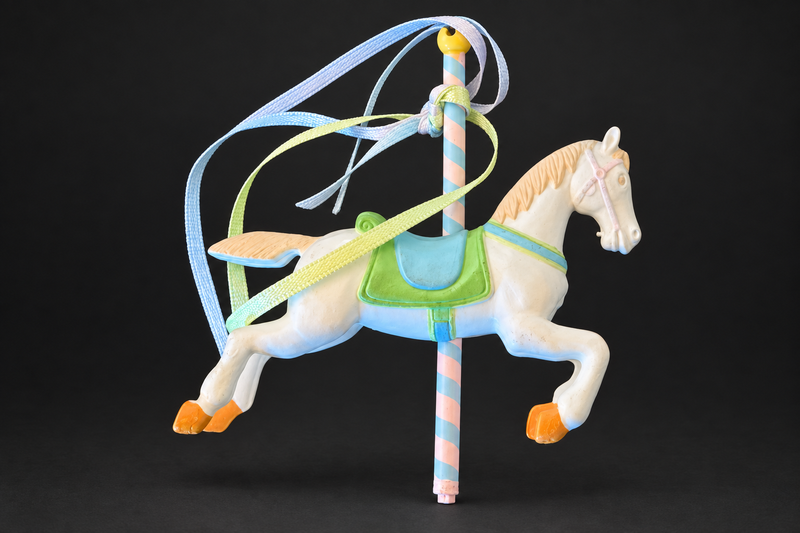 Pastel Carousel Horse Ornament