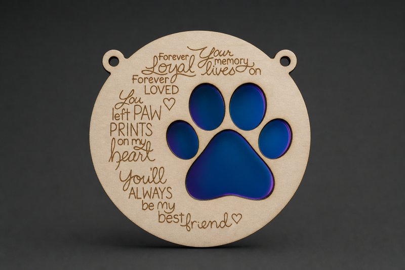 Pet Memorial Paw Ornament — product