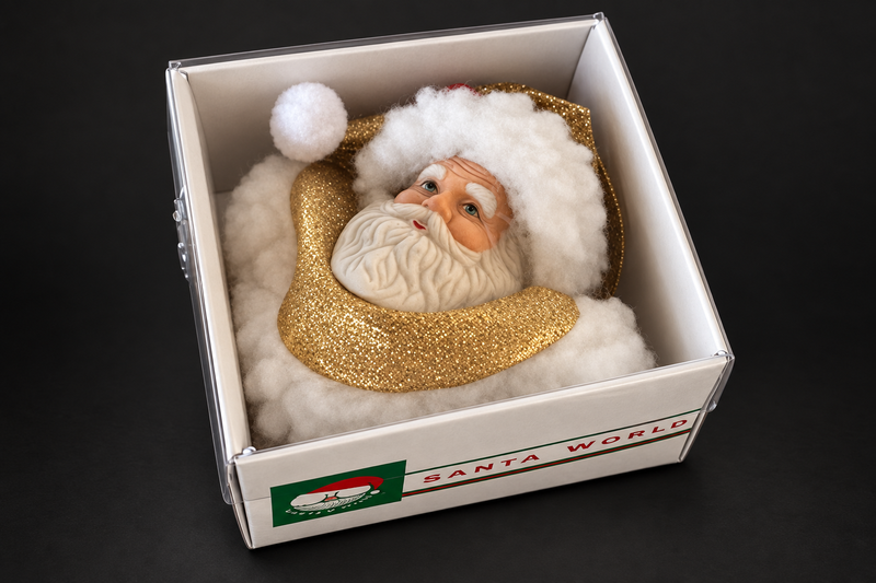 Kurt Adler Santa Porcelain Ornament