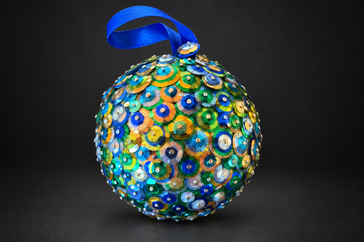 Sequin Ball Ornament