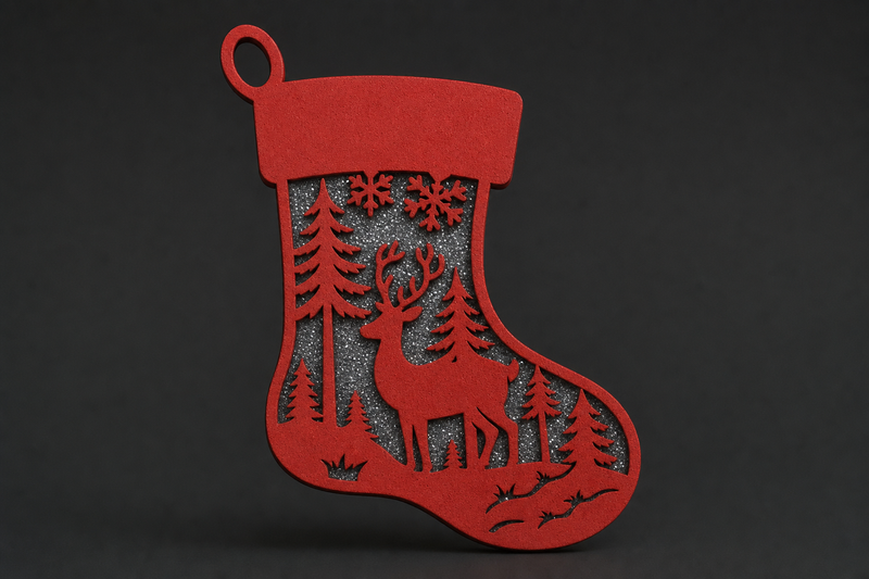 Red Stocking Ornament — product