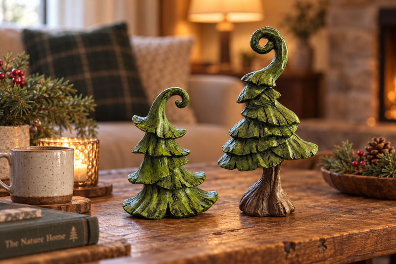 Transpac Curly Top Tree Set in use