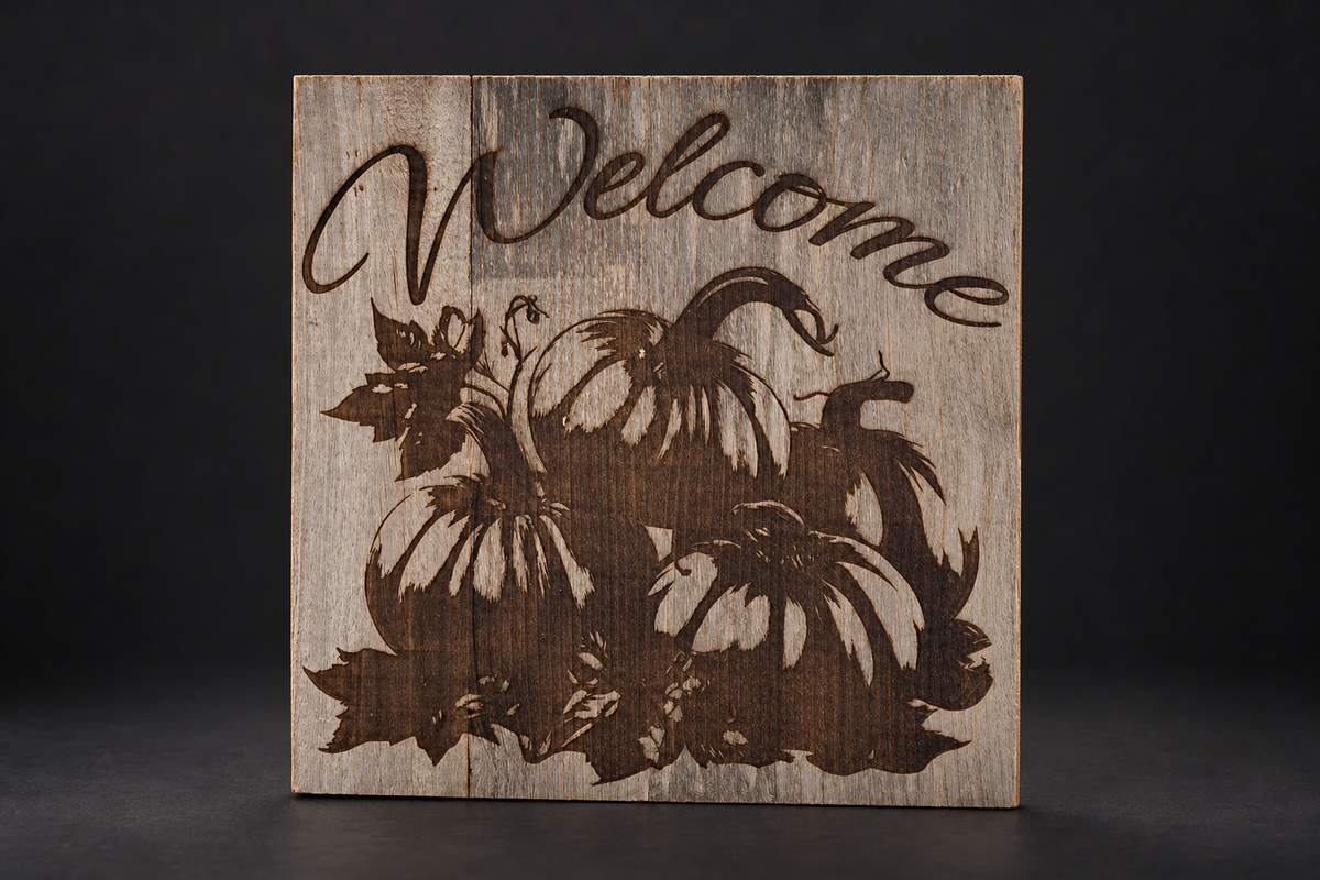 Welcome Pumpkins – Barnwood
