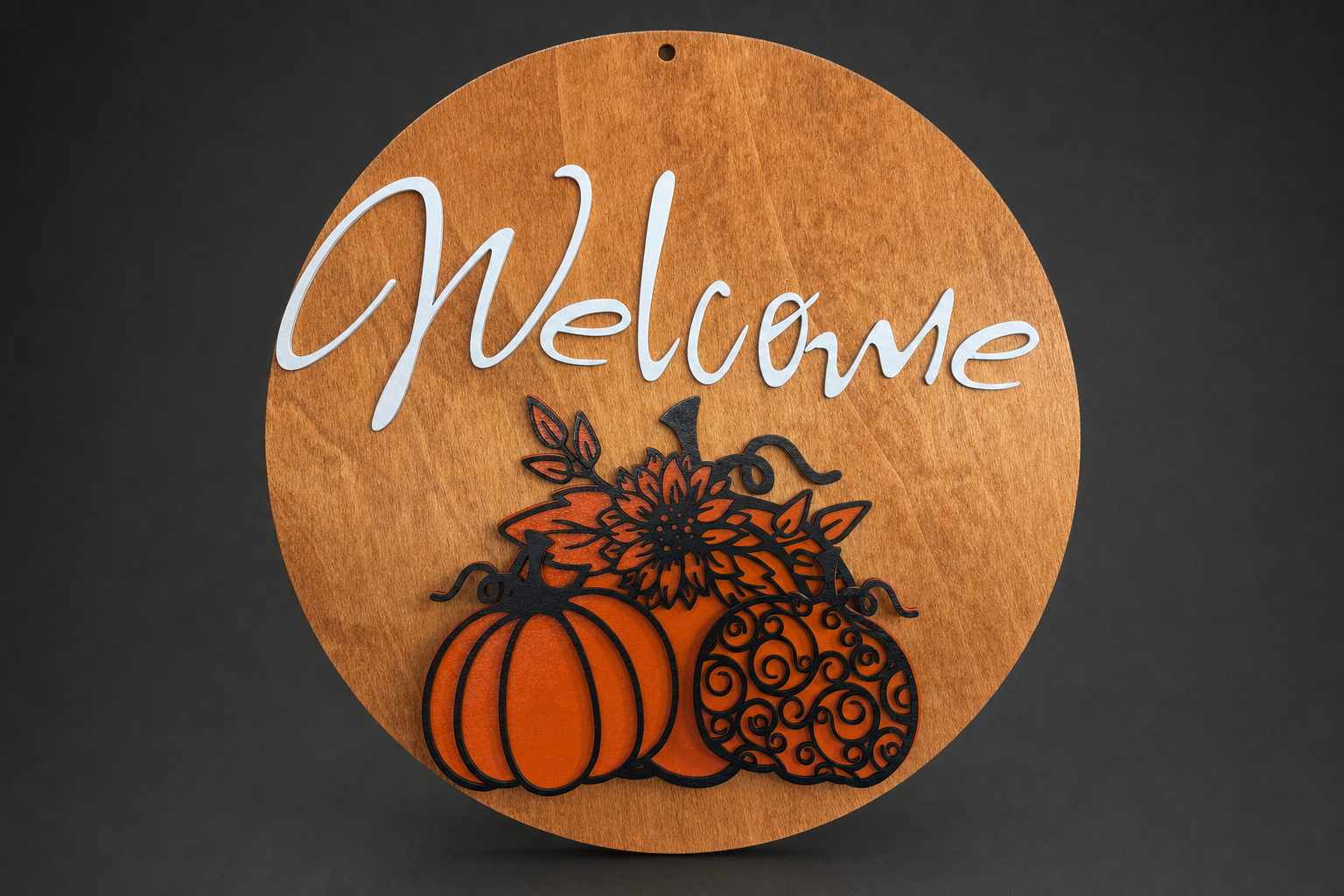 Welcome Pumpkins Door Sign — product