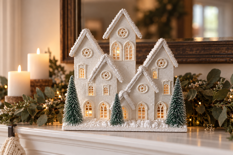 White Christmas Village in use