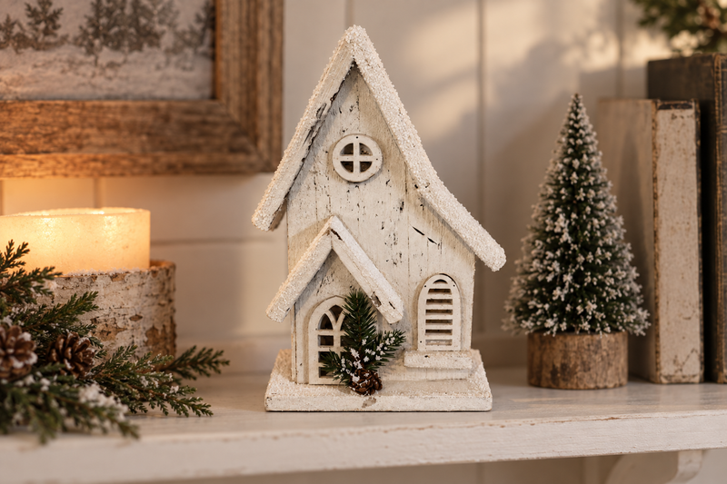 White Wooden Chapel in use