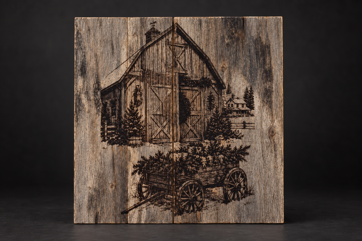 Winter Barn – Barnwood